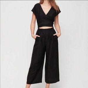 Aritzia Wilfred Linen Brax Jumpsuit